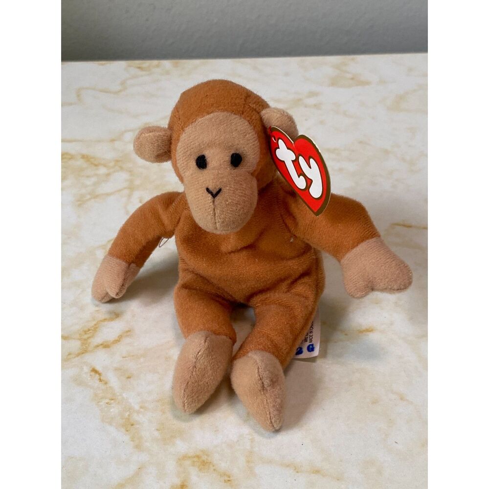 NWT TY Teenie Beanie Baby 1998 McDonalds Happy Meal Toy #2 Bongo The Monkey
